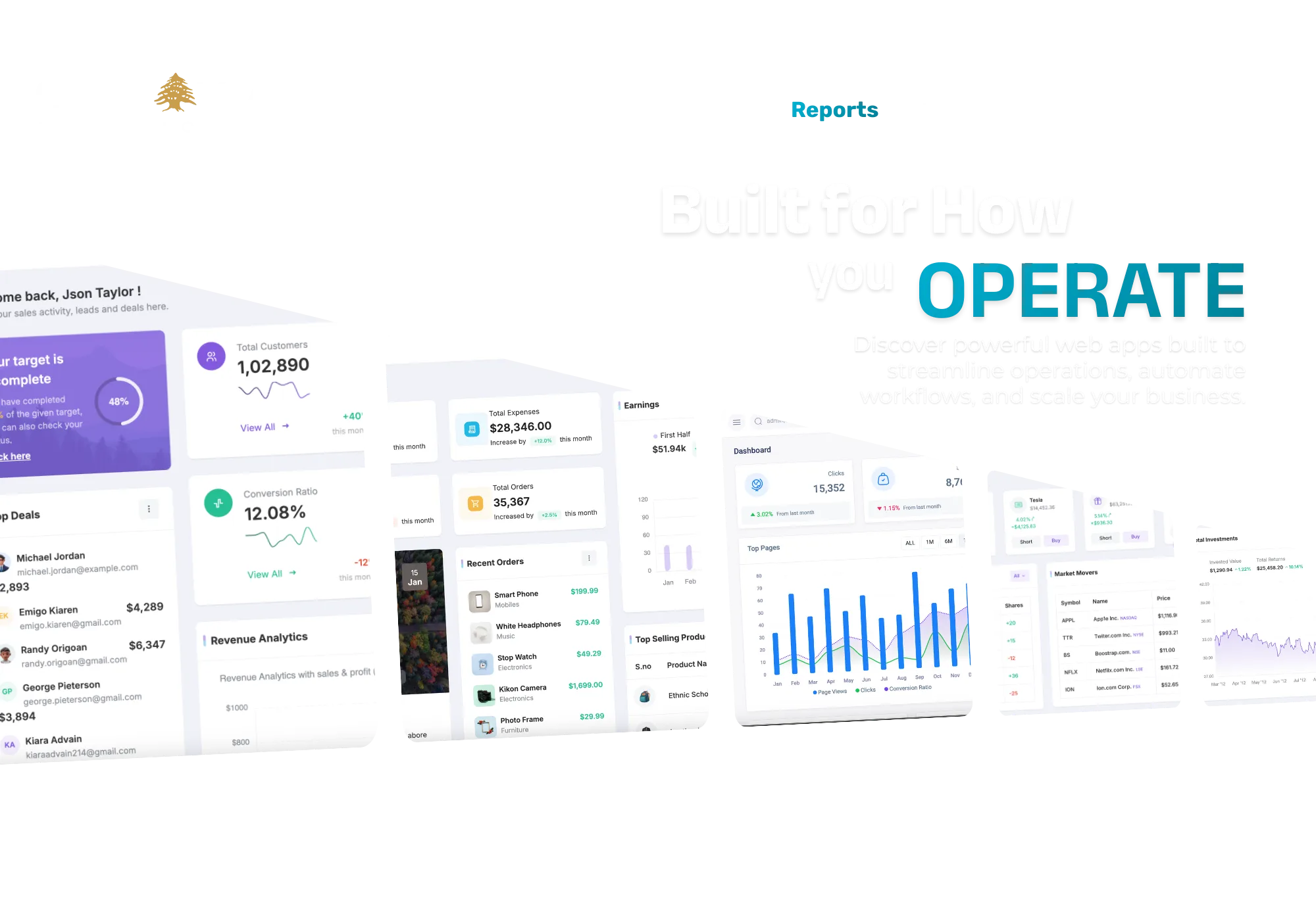 Cedravia software dashboard preview